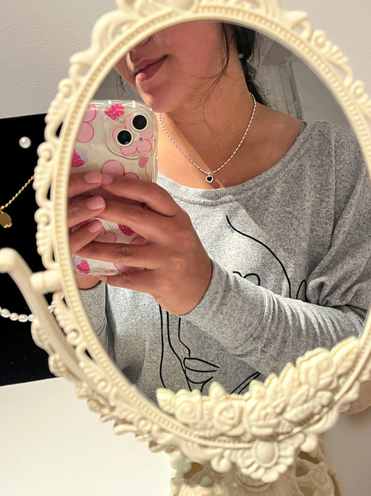 Deep Heart Necklace in 925 Sterling Silver