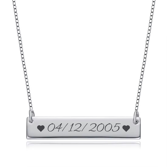 Personalized Date Necklace