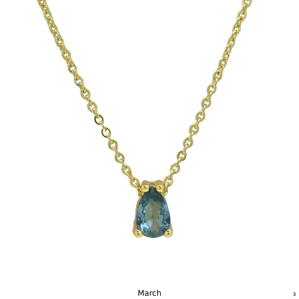 Birthstone Necklace – Gold-Plated | January to December