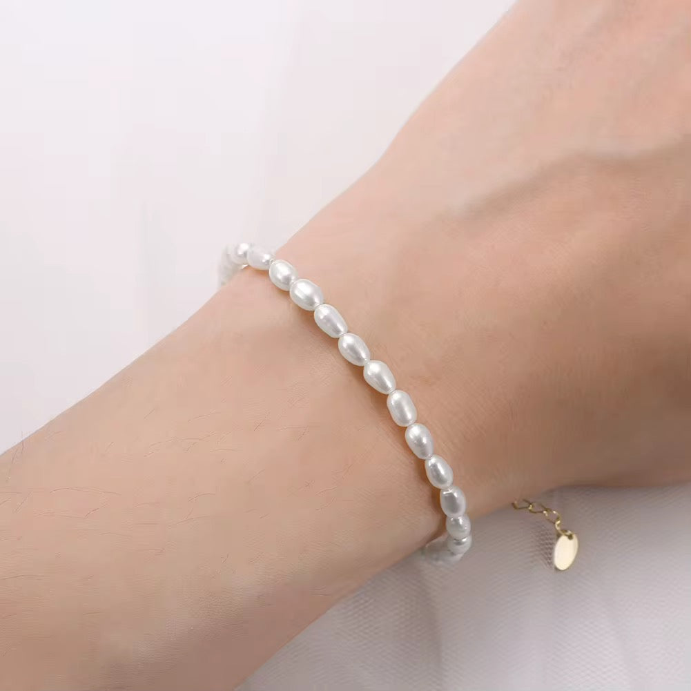 Freshwater Pearl Bracelet with Oro Vermeil-18K Gold | ROYBEL