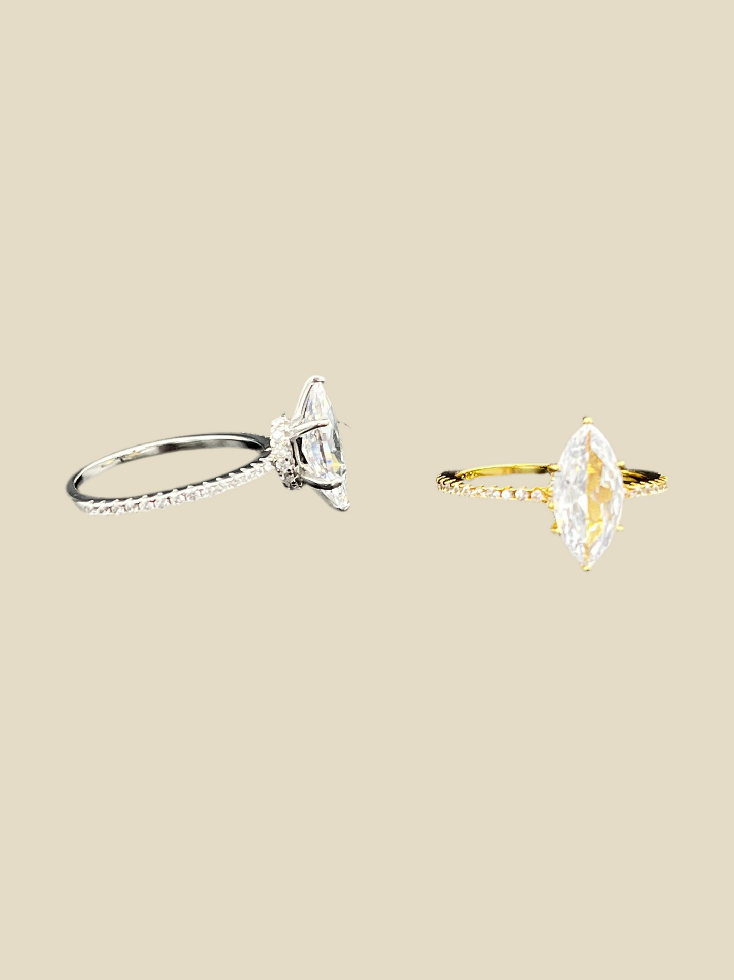 Oval Moissanite Solitaire Ring – 925 Silver & 18K Gold-Plated | ROYBEL