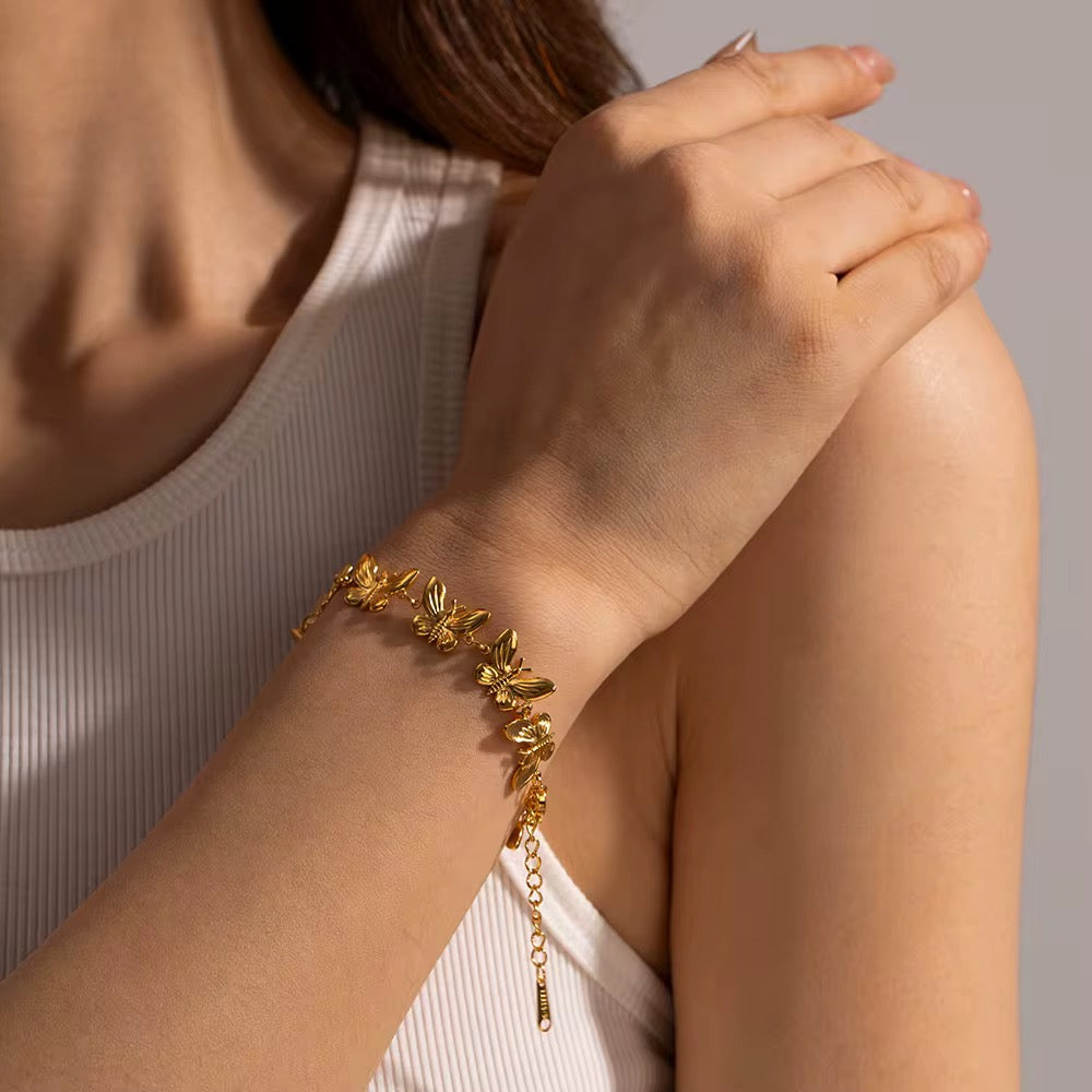 Bracelet Papillons Ensemble.