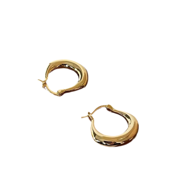 Chunky Hoop Earrings | Gold Vermeil & Sterling Silver