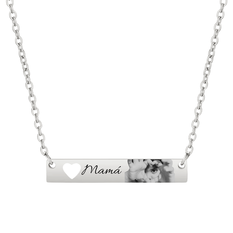 Personalized Heart Gaze Necklace