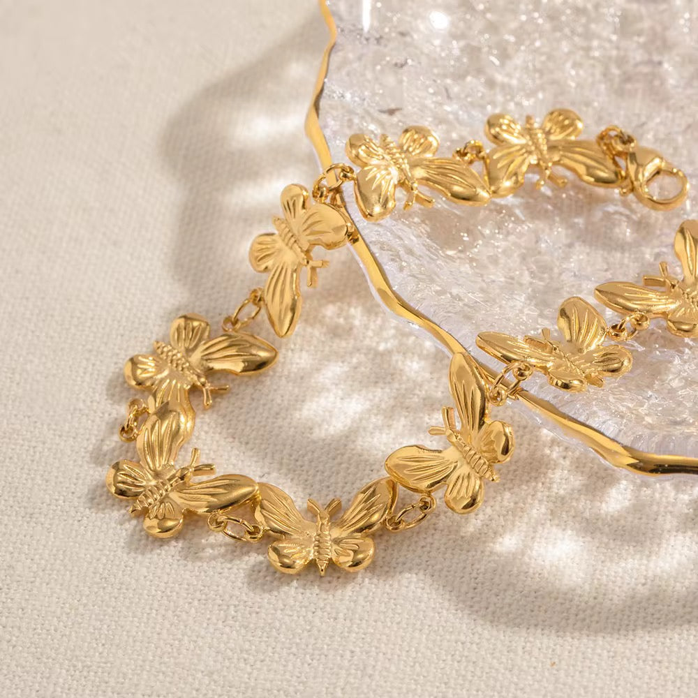 Bracelet Papillons Ensemble.