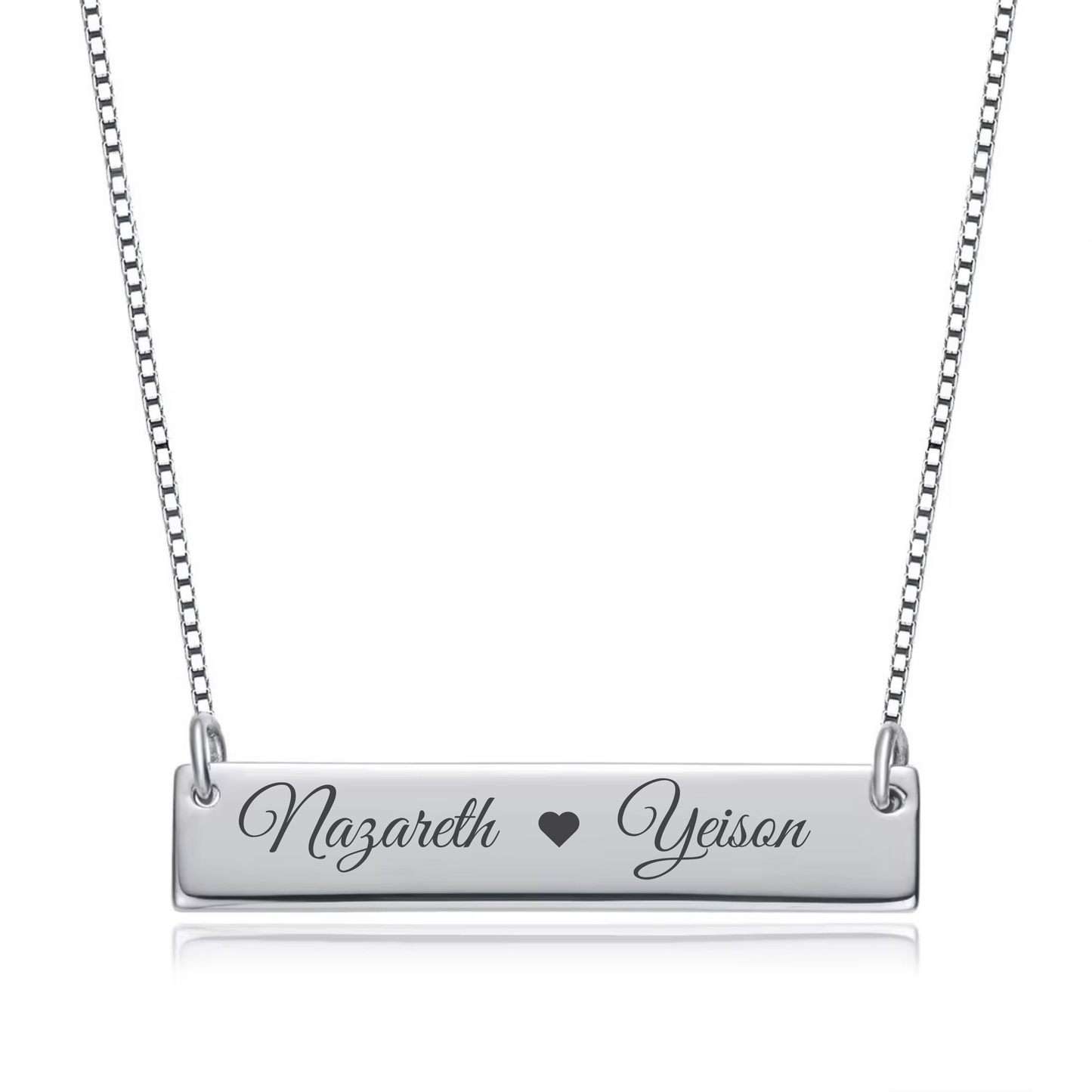 Personalized Double Name Necklace S925
