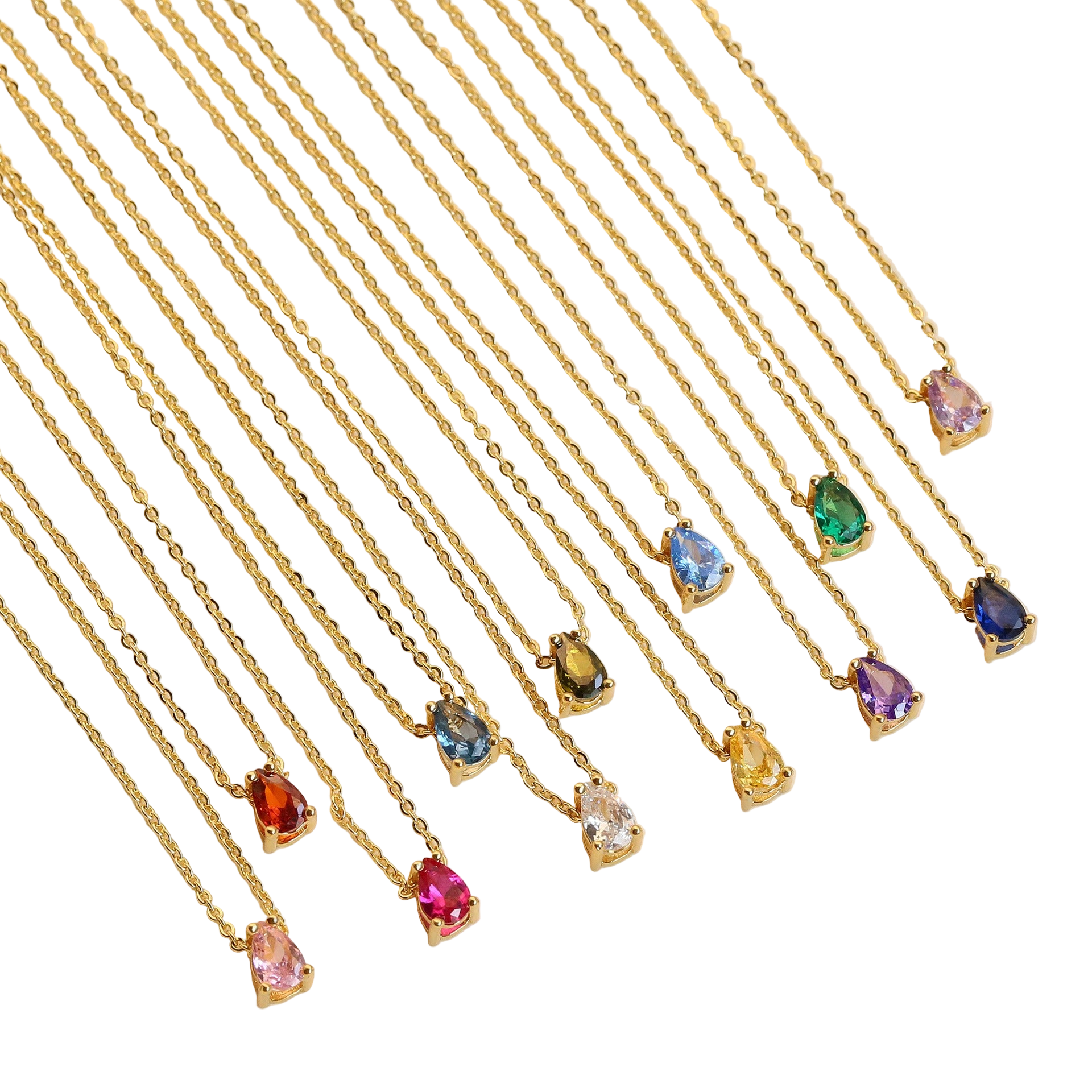 Birthstone Necklace – Gold-Plated | January to December