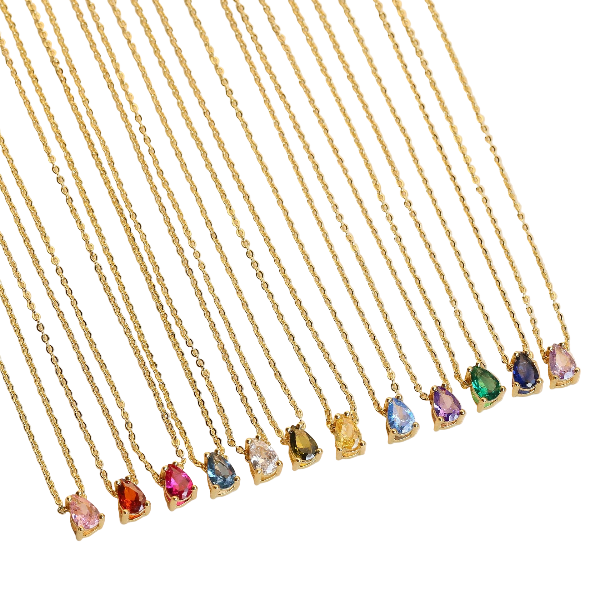 Birthstone Necklace – Gold-Plated | January to December