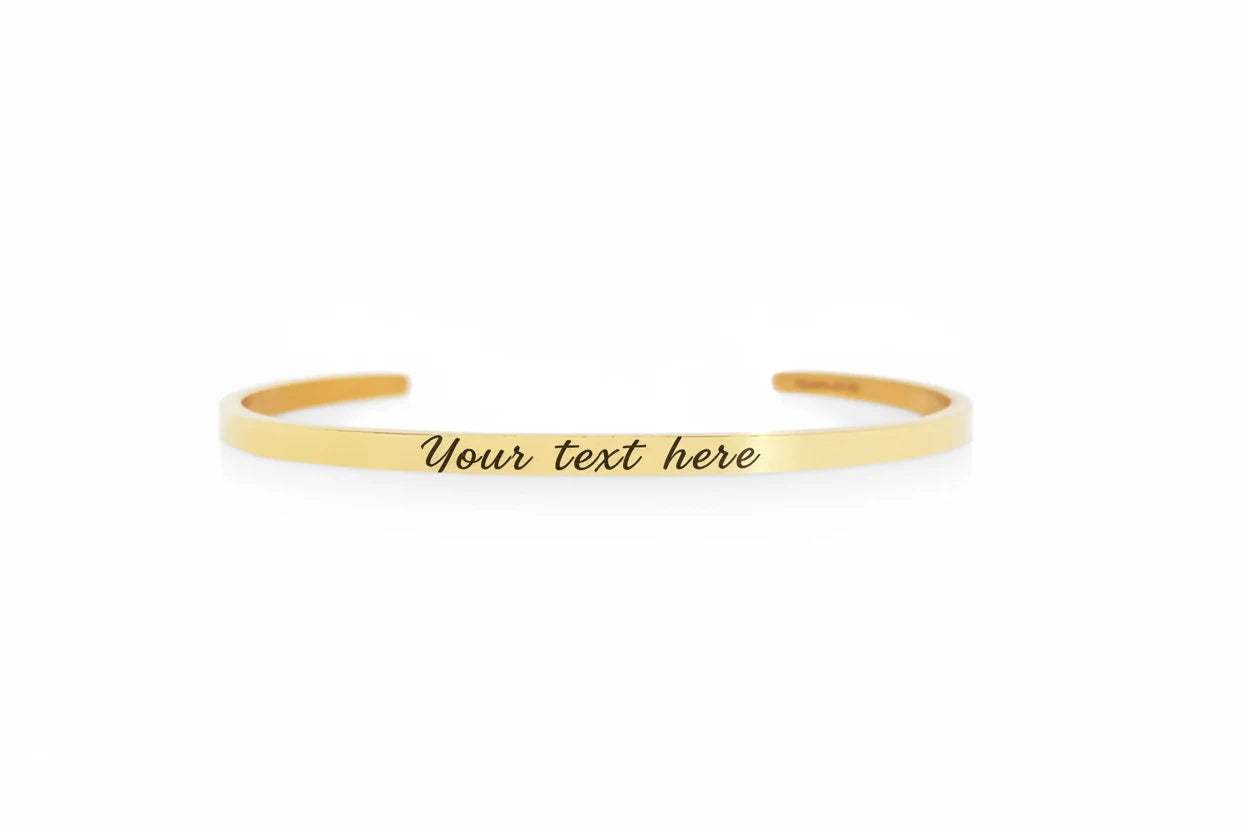 Stainless steel bracelet customizable