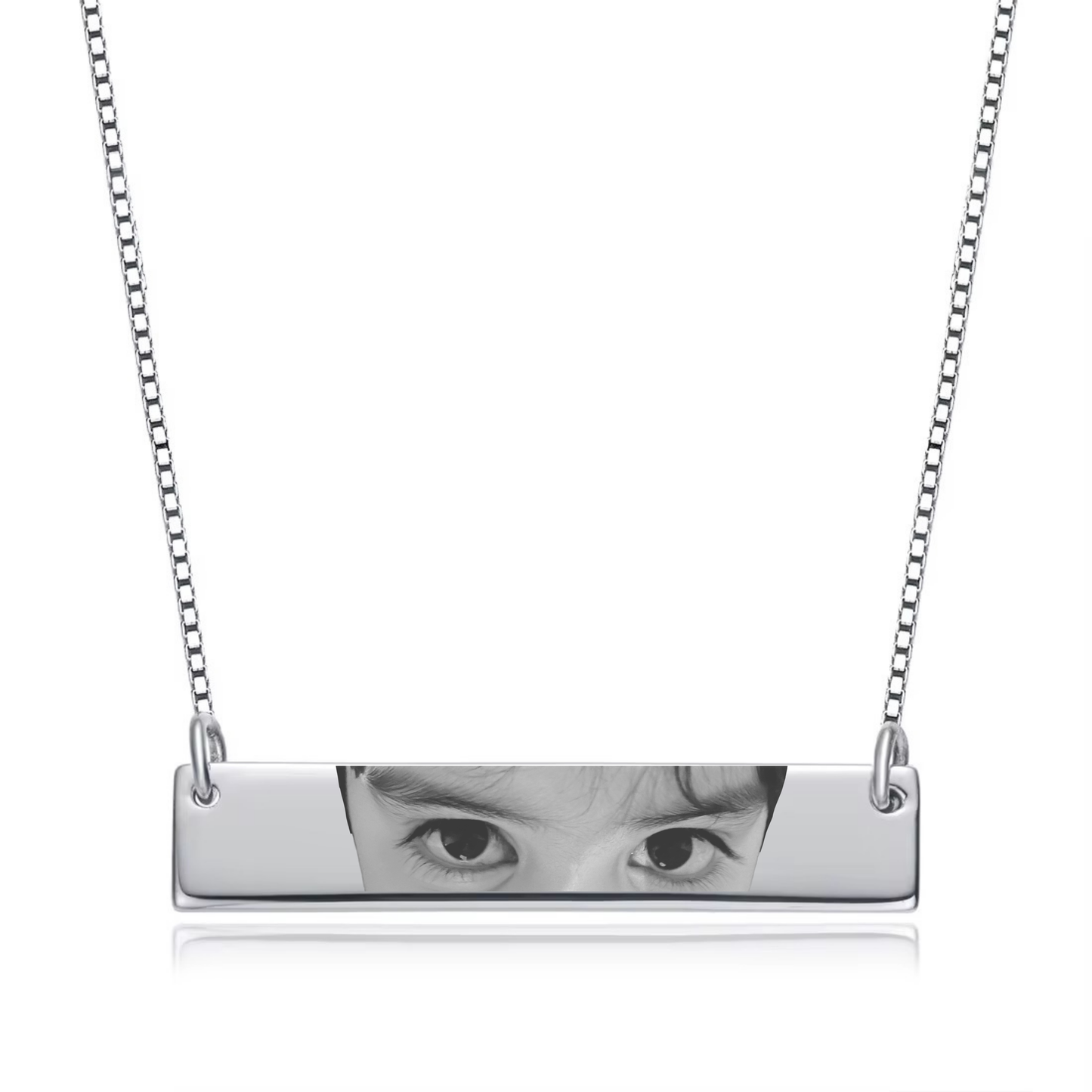Gaze Photo Plate Necklace