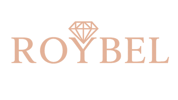 Roybel logo with a diamond symbol on a white background